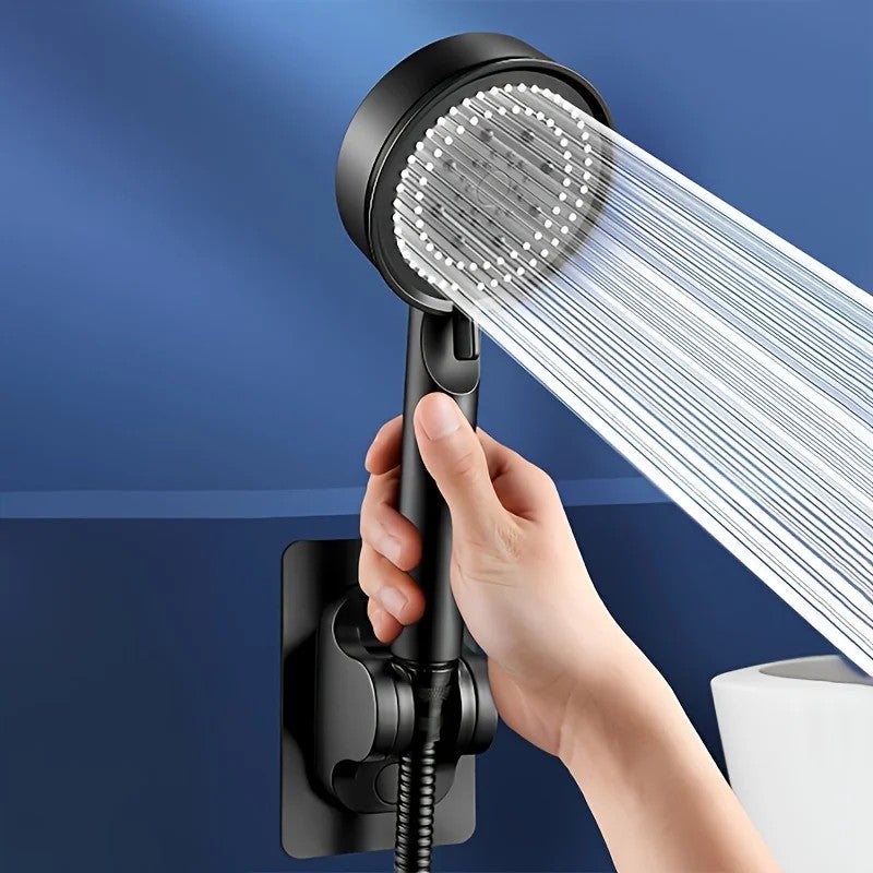 Bluejw Adjustable 5-Spray Handheld Shower Head Set with 1.5m Hose - High Pressure Water Saving Hand Shower Kit - Image 2